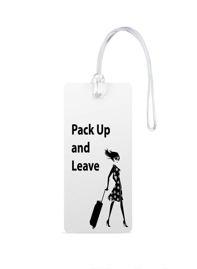 100yellow® Pack Up & Leave Luggage Tags, Bag Tag Travel Id Labels Tag for Baggage Suitcases Bags with Silicon- Ideal for Travel - Image 2